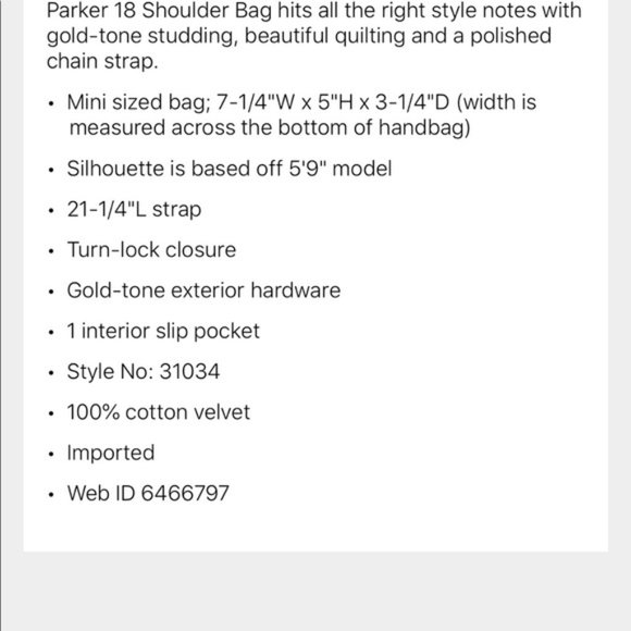 NWT COACH Parker 18 Black Shoulder Bag Quilting Purse - Picture 10 of 16